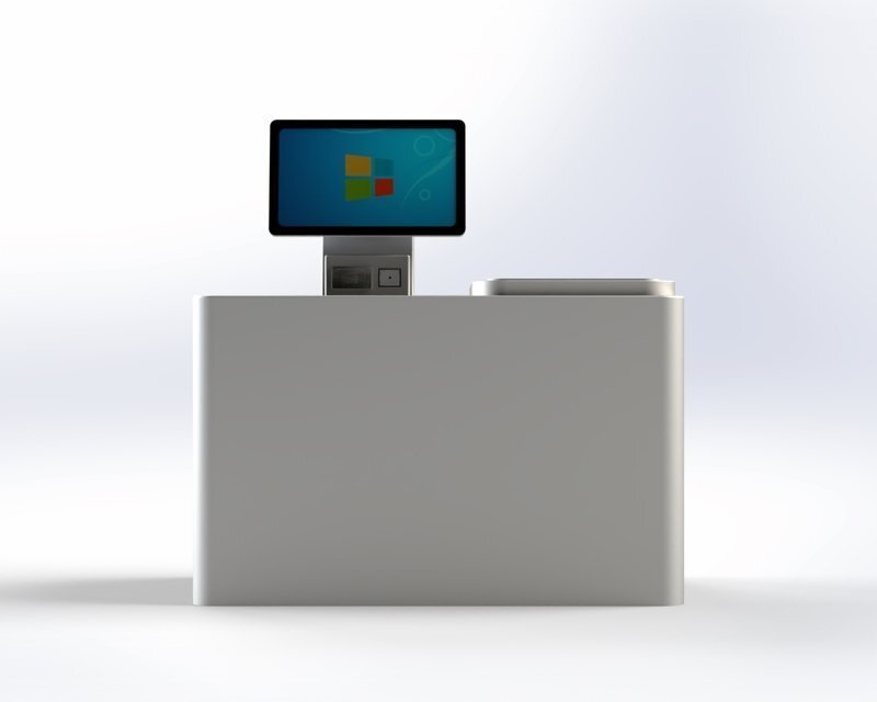 RFID收銀臺 批量3秒結算 RFID讀寫器 RFID工作臺